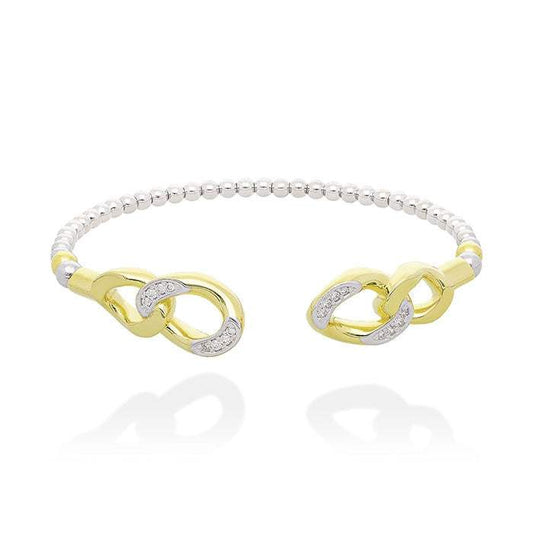 Pulsera_Link_abierta_en_plata_dorada_marina_garcia online