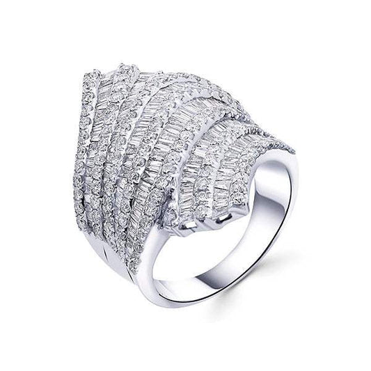 Sortija Exotic Glamour de Diamantes Oro Blanco 18K