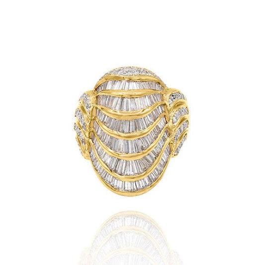 Sortija Oro Amarillo 18K con Diamantes