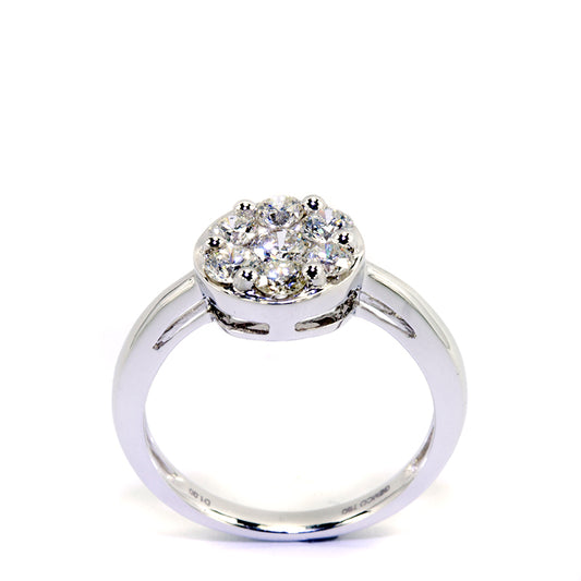 Sortija Starlite en Oro Blanco 18K  Brillantes