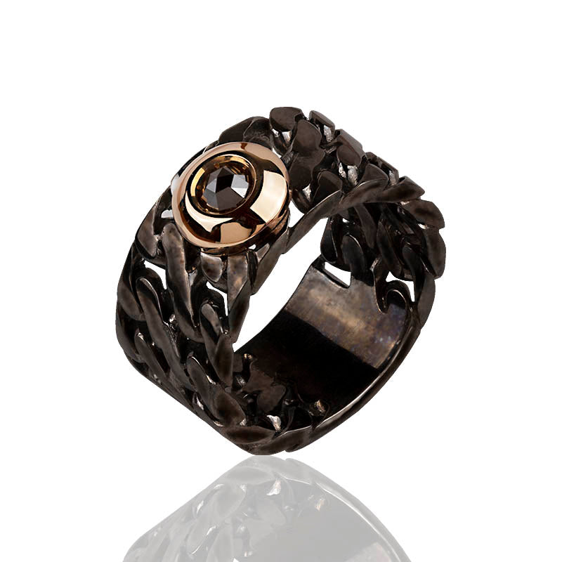 Black Diamond Ring 2275PNN19 with Black Diamond