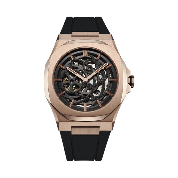 D1 Milano SKELETON Rose Gold Watch D1-SKRJ12