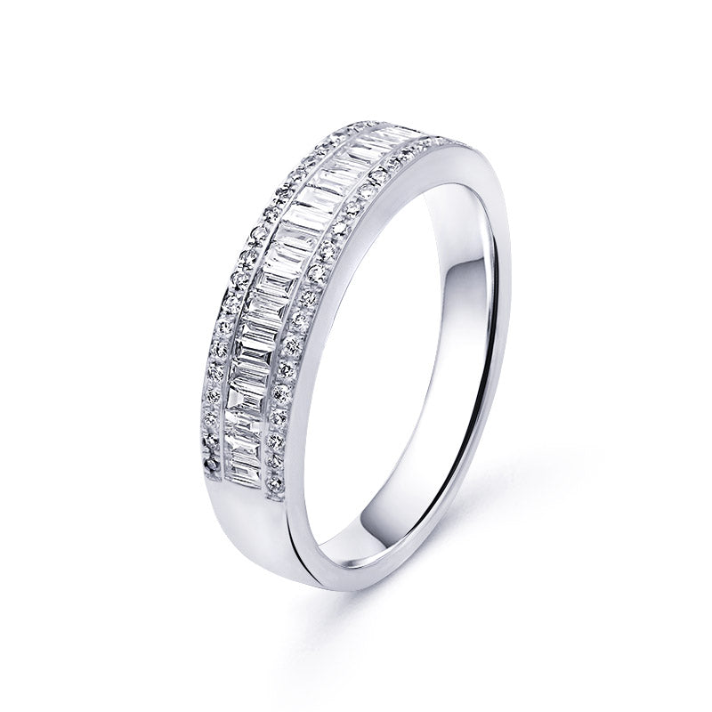 LOVE BRIDGE alliance in 18k white gold with Diamond