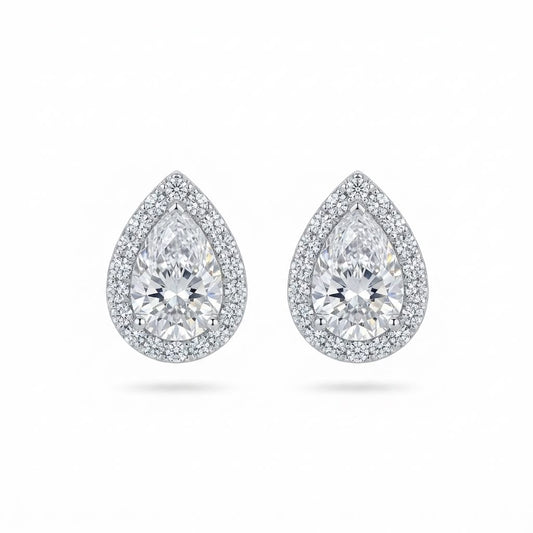 WHITE GOLD EARRINGS WITH DIAMONDS