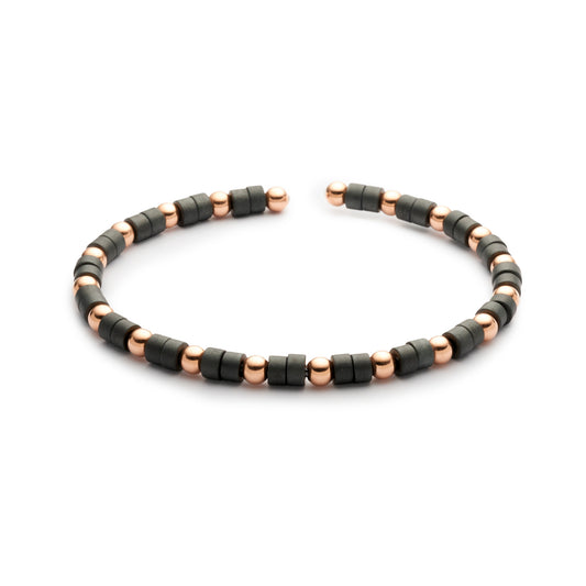 Collection Titanium soul Bracelet Gold, Hematite, titanium