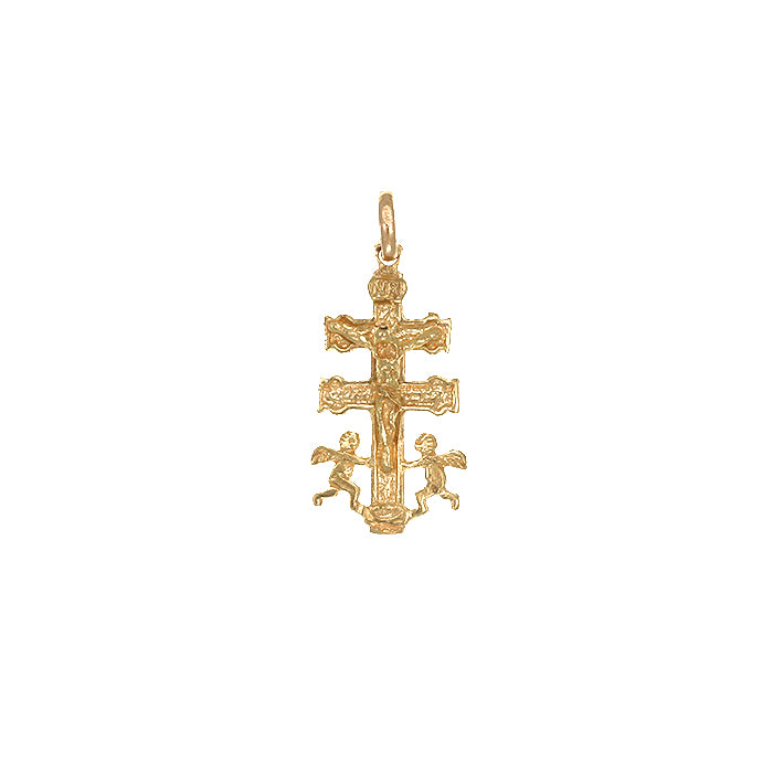 18k Yellow Gold Caravaca Cross