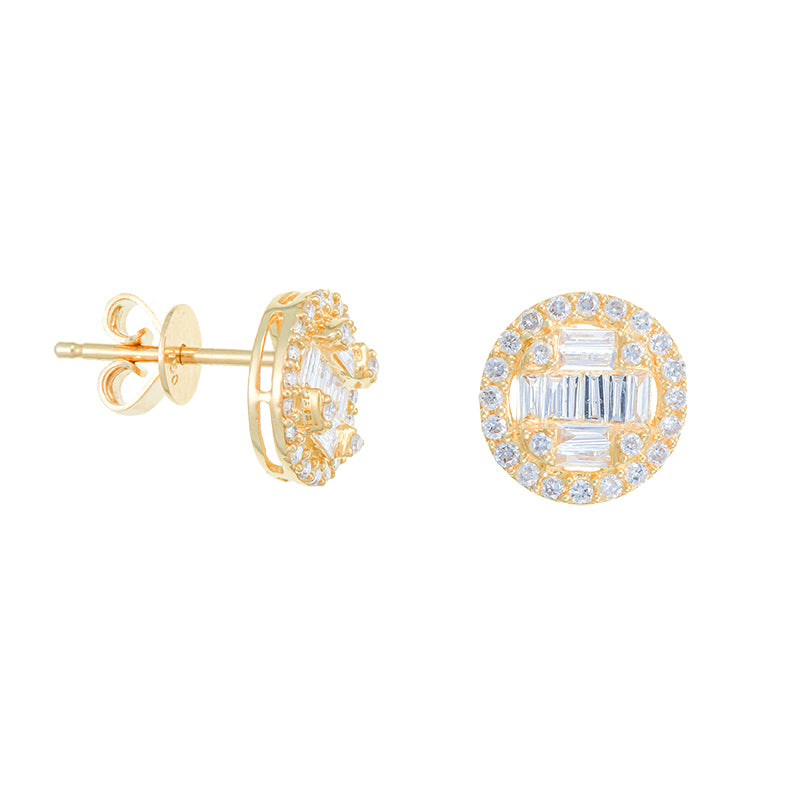Pendientes AVANT Circular con Diamantes Oro 18K