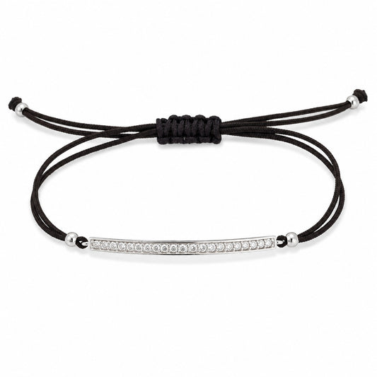 Pulsera SUITE blanco en plata