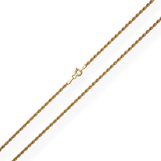 Fine 18k Yellow Gold Cord 60cm - Weight 3.40 grm