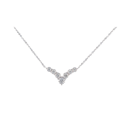 Destello Imperial - Collar Oro Blanco y Diamantes