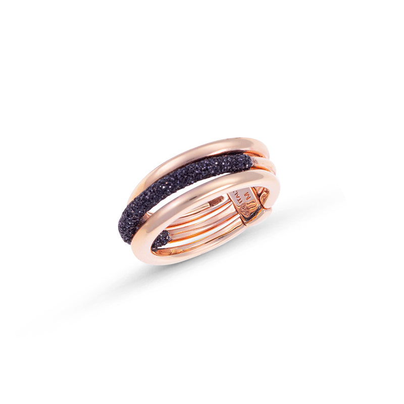 Sortija POLVERE DI SOGNI fino Rosa Negro WPLVA716