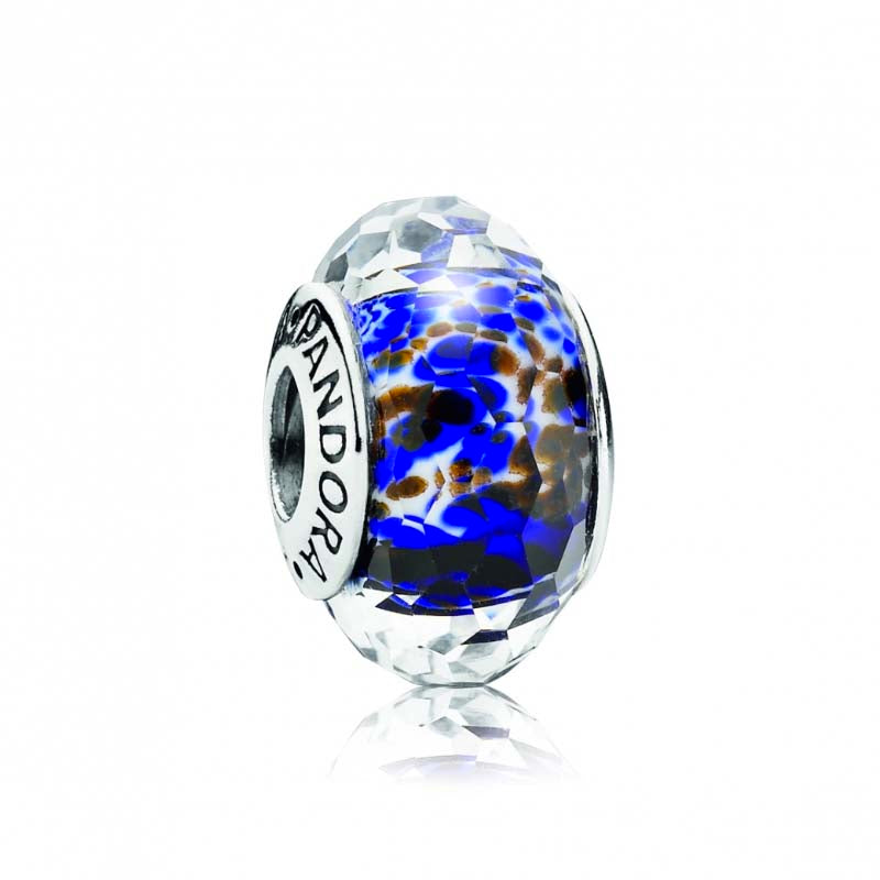 Pandora Blue Shibori Murano Charm 791609