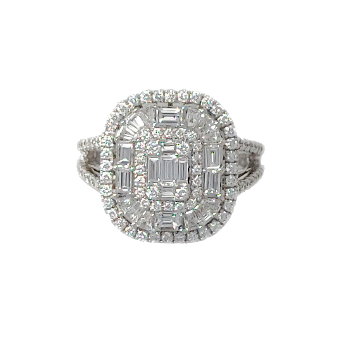 SORTIJA ORO BLANCO 18KT CON DIAMANTES 1.51CT