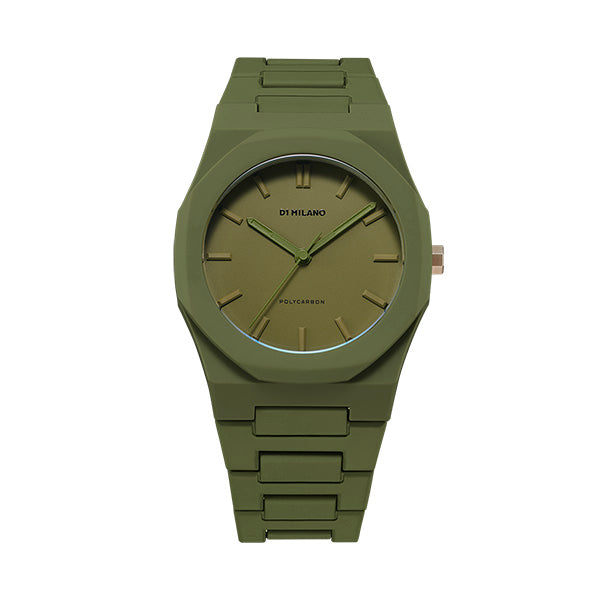 D1 Milano Polycarbon green watch D1-PCBJ22