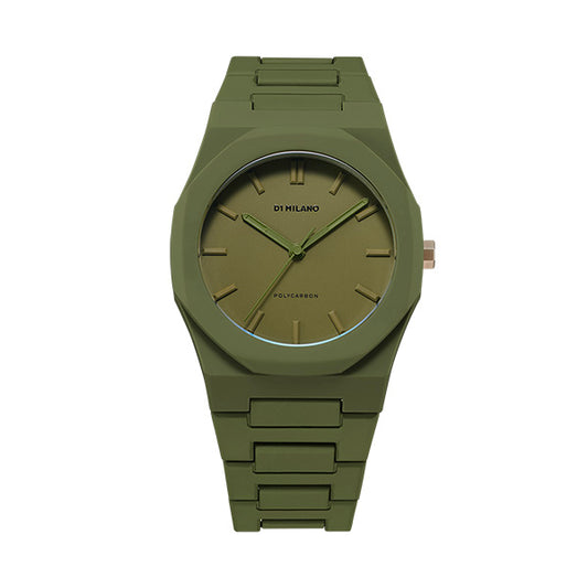 D1 Milano Polycarbon green watch D1-PCBJ22