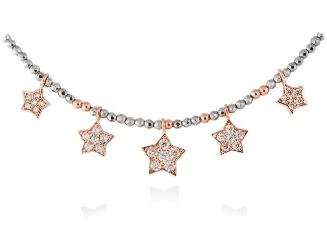 STAR CHOKER WHITE ZIRCONIA 90282GS