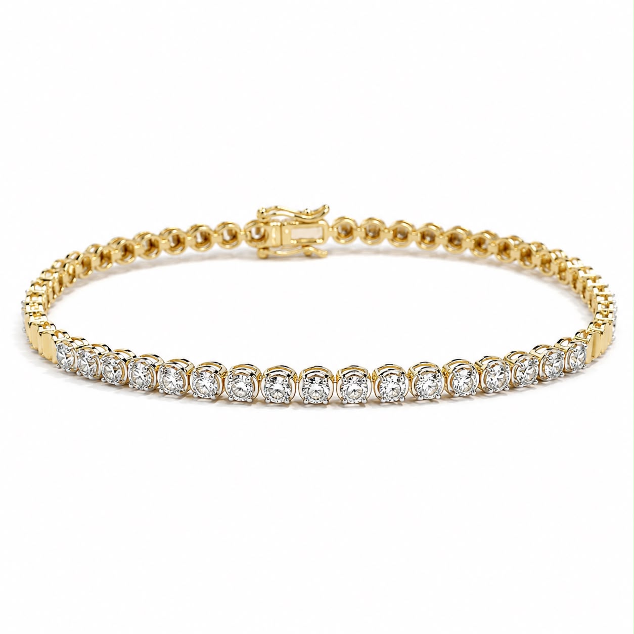 PULSERA ORO AMARILLO 18KT CON DIAMANTES