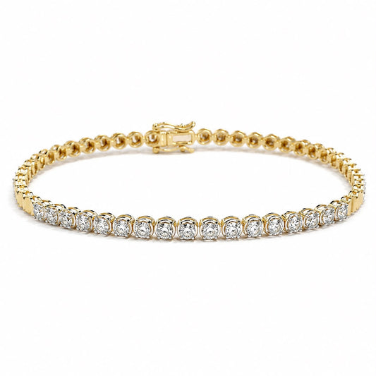 PULSERA ORO AMARILLO 18KT CON DIAMANTES