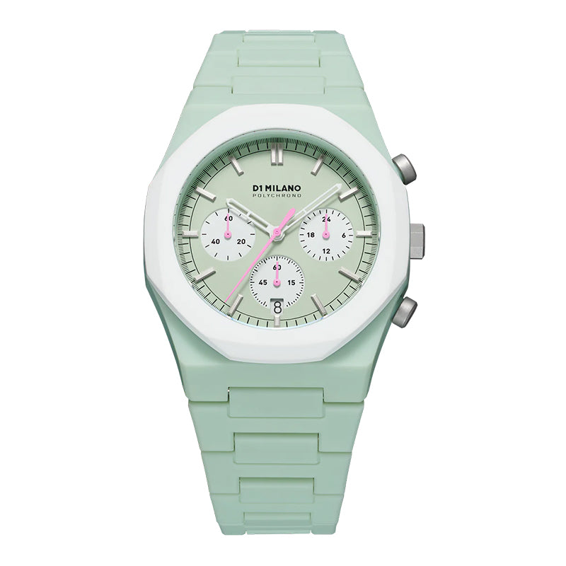 D1 Milano PolyChrono Watch GREEN BLAST PHBJ02