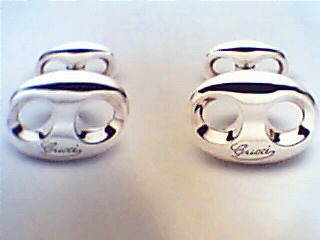 Gucci Marina Chain Cufflinks in Sterling Silver