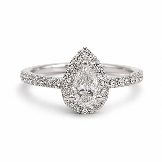 SORTIJA ORO BLANCO 18KT CON DIAMANTE