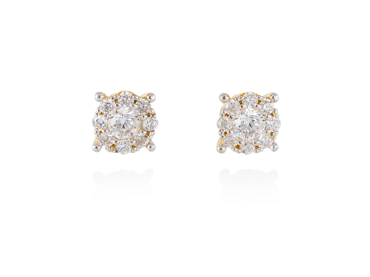 Pendientes ODEI blanco en plata dorada05