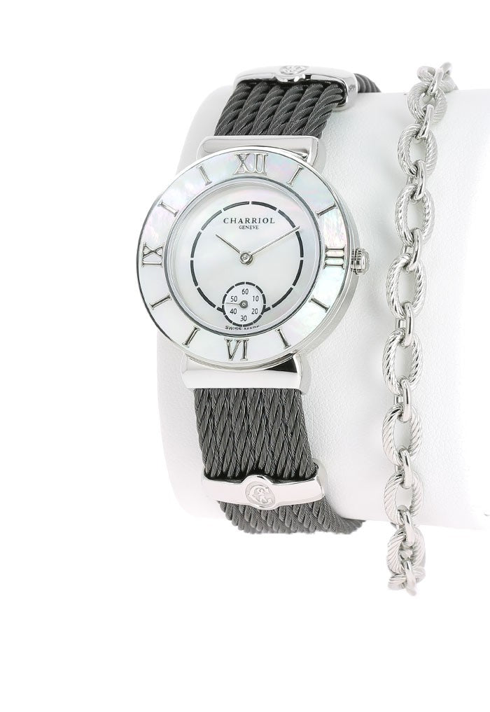 ST Tropez 30 Black Cable-Charriol Swiss Made Watch