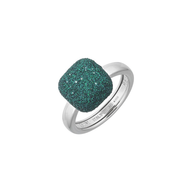 ANILLO RODIO LUCIDO PSC VERDE AMAZZONIA -C