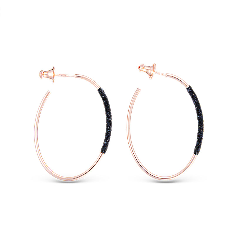 Hoop Earrings POLVERE DI SOGNI Black WPLVO1147