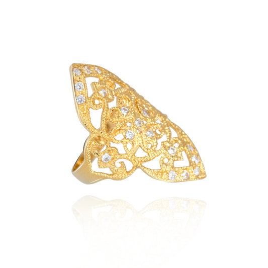 Lanzadera Mujer Circon Oro Amarillo 18k